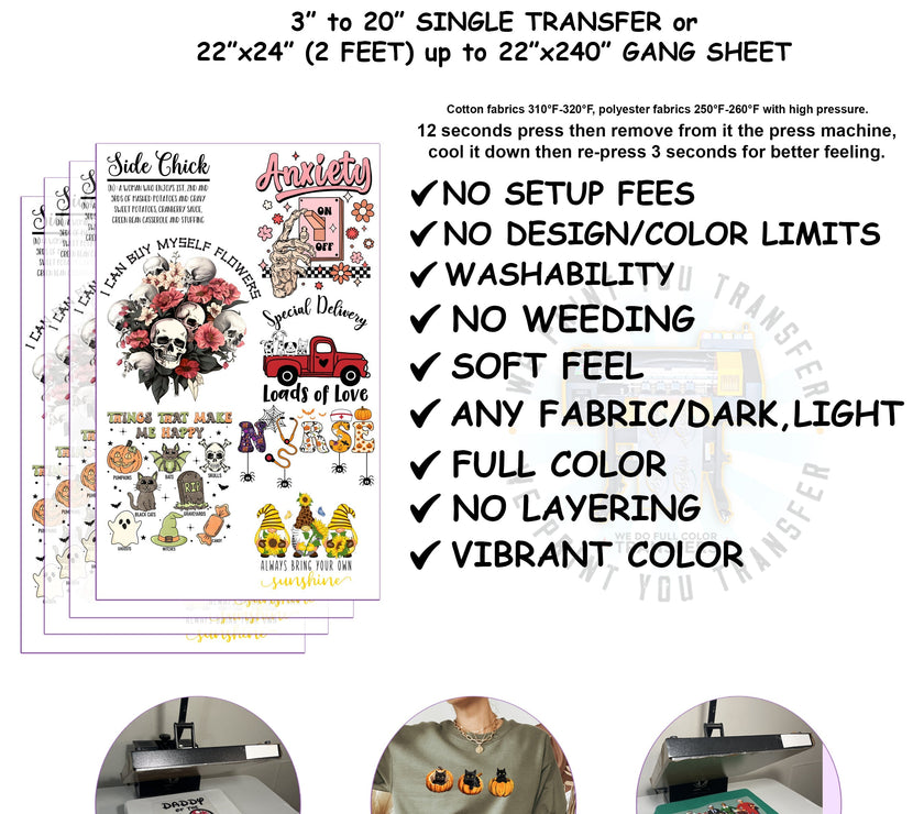 Create Your Custom Gang Sheet
