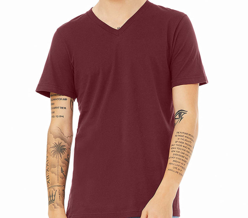 Blank V-Neck T-shirt / Unisex Adult / Bella canvas
